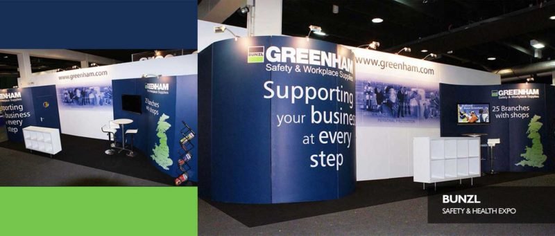 Exhibition stand Bunzl Greenhams