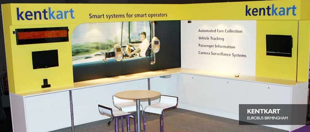 Exhibition stand booth Kentkart Eurobus
