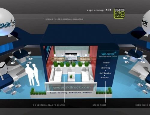 SkillRock Online Gaming – Exhibition Stand Design Ice Totally Gaming London ExCel