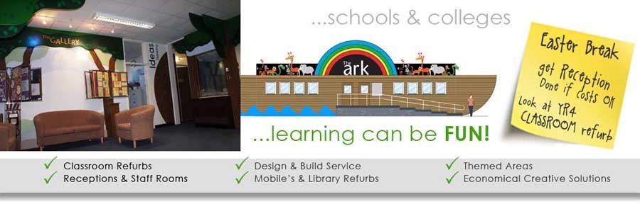 Museum gallery design for schoold educational interactive displays