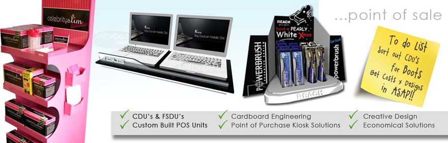 Point of Sale POS FSDU's CDU's designers