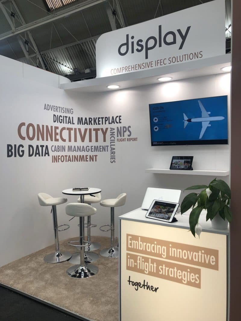 Display Interactive Exhibition Stand at World Aviation Festival London UK